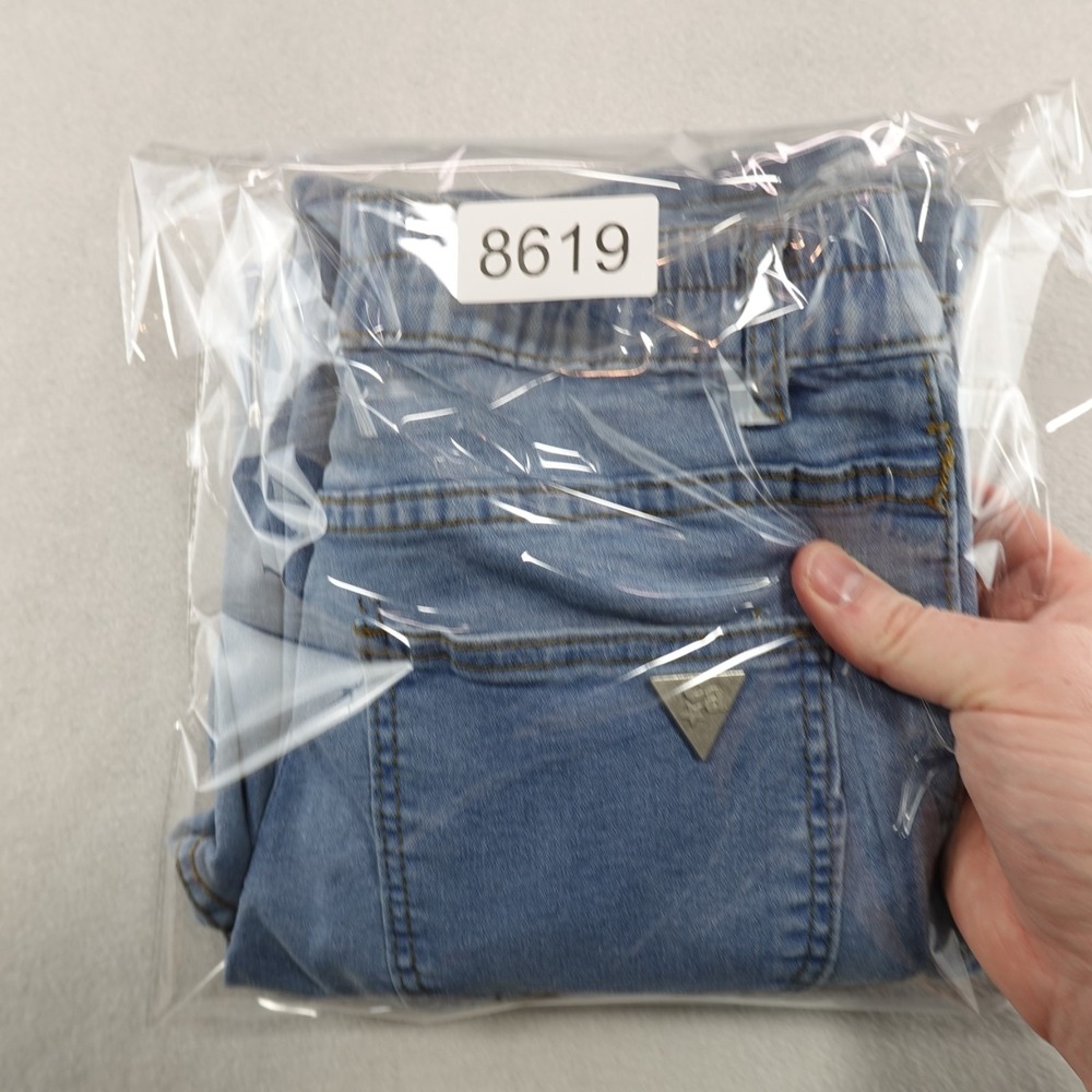 Celebrity Ace Jeans Size 7/28 Blue 90s Skater Cargo Pockets Y2K Grunge - Picture 14 of 14